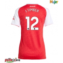 Camiseta Arsenal Jurrien Timber #12 Primera Equipación para mujer 2025-26 manga corta